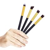 Professional 4pcs Eye Brushes Set Eyeshadow Blending Pencil Brush Make up Tool Cosmetic Makeup Eyeshadow Lip Eye Blush Foundation Power Brush Set Cosmetic Tool Kit