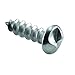 Sentry Supply 651-0358 One-Way Pan Head Sheet Metal Screw, #10 x 5/8 In., Steel, Chrome (100 Pack)