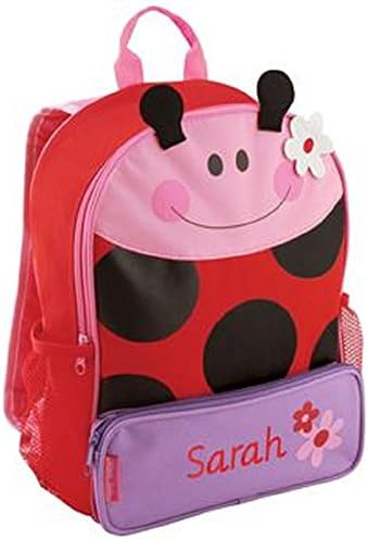 Personalized Stephen Joseph sidekick backpack embroidered with your name or text (Lady bug)
