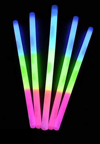 yuqinBB Glow Sticks Light Up Toys in The Dark Party Supplies for Concert ,Raves Glow Party Favors for Wedding Holiday Camping(Light up Wands)