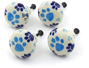 Polish Pottery 1 Inch Drawer Pull Knob Made By Ceramika