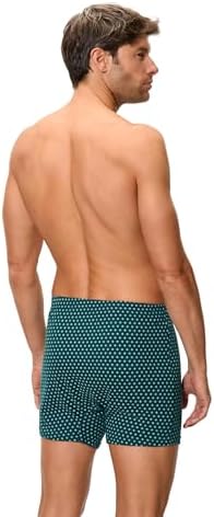 Boxer con Conchiglia Frontale in Maglia Essential Stampato Uomo x2