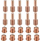 ACCEPTIN 220669 Electrodes 10pcs and 220671 Tips 10pcs Fit 45 plasma consumables cutting torch