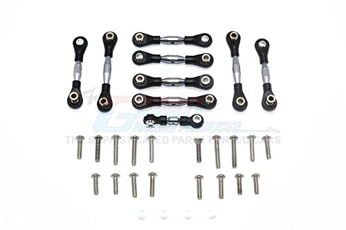 Traxxas Ford GT 4-Tec 2.0 (83056-4) Upgrade Parts Aluminum Tie Rods - 9Pc Set Gray Silver