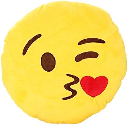 S D Maket Emoji Smiley Emoticon Kissen Polster Dekokissen Kussen Stuhlkissen Sitzkissen Suss Kuss Amazon De Kuche Haushalt