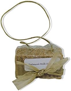 Amish Hand-made Organic Soaps Oatmeal Milk &amp; Honey On a Rope, Average 5 Oz. Bar