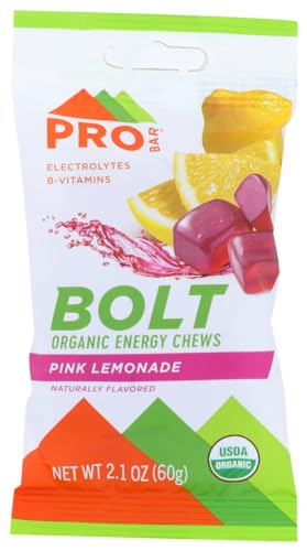 PROBAR BOLT ORGANIC PINK LEMONADE ENERGY CHEWS- 2.1 OZ