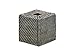 KOUBOO 1030088 Laguna Square Rattan Tissue Box Cover, Black Antique
