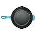 Zelancio Enameled 10-Inch Cast Iron Skillet, Oven Safe Smooth Surface Frying Pan. Perfect for Steak, Fajitas, Eggs, and So Much More, Teal
