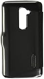 Nilkin Nillkin Fresh Style Ultra Thin S-View Mix Flip Pu Leather Cover Hard Case for LG G2 (All Carriers except Verizon)-Black - Carrying Case - Retail Packaging - Black