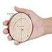 Natural Wood Slices Unfinished Predrilled Round Wooden Pieces with Holes Bark for Craft Centerpieces Christmas Decorations Ornaments (2.8