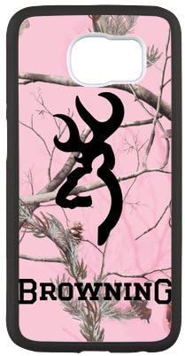 Pink Camouflage Browning Cutter Logo Custom Case for SamSung Galaxy S6(Laser Technology)
