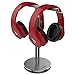 Double Headphones Stand, Jokitech Aluminum Alloy Desk 3 Headset Holder Supporting Desktop Earphone Hanger Mount Storage Rack with Heavy Base for Home and Office Display Spacegreythumb 2