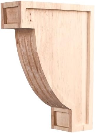 One Pair- Fluted Arts &amp; Crafts Corbels- 2" x 6" x 8"