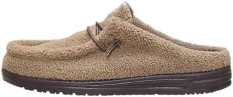 The Dude Wally Slip Loafer Beige Faux Fur Mule Loafers Men size 11  NEW HEYDUDE Wally Suede Shearling Lion Orange & White Shoes | Zumiez main image 4