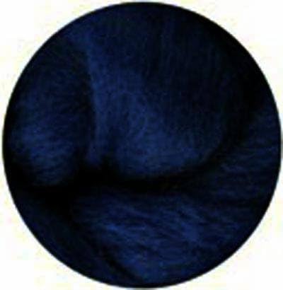NZ Corriedale Wool Roving for Felting - 1 Ounce Navy