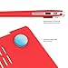 IBENZER MacBook Air 13 Inch Case, Soft Touch Hard Case Shell Cover with Keyboard Cover Screen Protector for Apple MacBook Air 13 A1369 1466 NO Touch ID, Red, MMA13RD+2