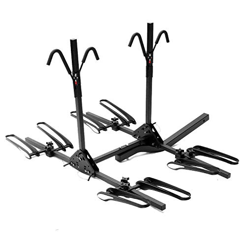 4 Bicycle Bike Platform Style Rack 2" Tow Hitch Mount Carrier Car The