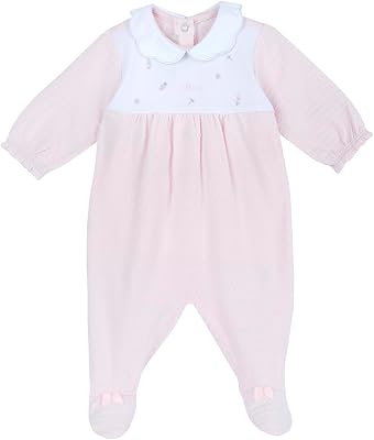 , Tutina Neonata, Tutina in Morbido e Leggero Tessuto, con Comoda Apertura sulla Schiena, Ideale per la Primavera e l'Autunno, Designed in Italy, Abbigliamento Neonata 0-24 Mesi