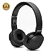 On-Ear Bluetooth Headphones New Bee Hi-Fi Stereo Wireless Bluetooth 4.1 Headsets with Smart Pedometer Function and Mic Audio for IOS Android Smartphones Sent Headphone Stand & Headphone Case (Black)