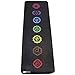 Fit Spirit Extra Thick Yoga Mat 7 Chakra Black ½” Inch