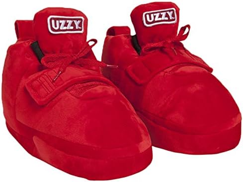 Uzzy Light Show Unisex Slippers in Red