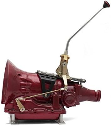 American Shifter Company ASCS1F312S1 Ford FM by Single Action Automatic Transmission Shifter Kit ~ 12 Single Bend Arm with Black Knob