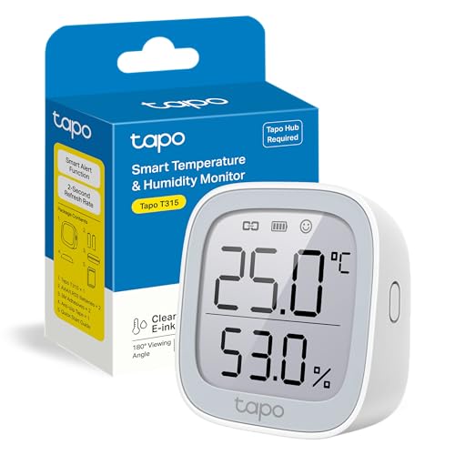 T315 – Monitor de Temperatura y Humedad, Alta precisión, automatización del hogar, hasta 2 años de duración de la batería, Requiere concentrador