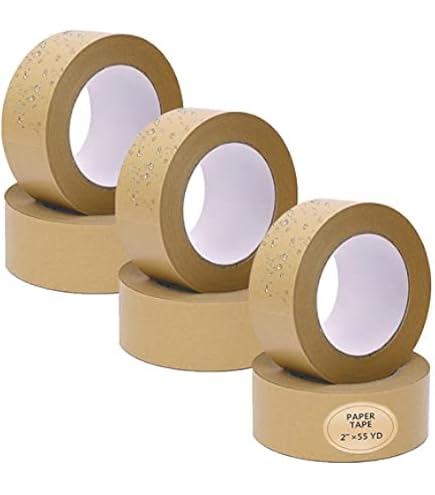 2 Inch Kraft Paper Tape - Self-Adhesive Picture Frame Backing Tape 50mm X 50m