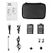 MOURIV MV-GMC201 2.4G Universal Lavalier Wireless Microphone System Lapel Mic with Real-time Monitor for DSLR Camera, Camcorder, IOS iPhone, Android Smartphone Phone, Tablet, Gopro 3,3+, 4