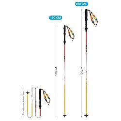 AONIJIE Trekking Poles - 2 Pcs Collapsible Aluminum