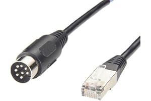 GXMRHWY RJ45 Male Straight to 8 Pin Din Male Cable 1Meter