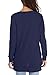 levaca Womens Oversize Plain Side Split Loose Casual Baggy Pullover Deep Blue L