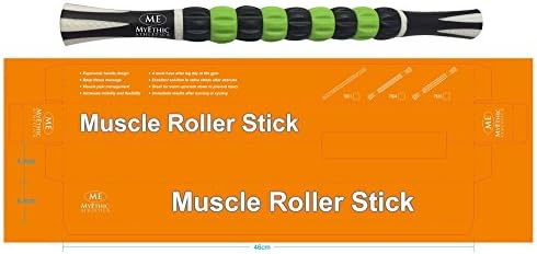 Sports Massager Roller Stick For Deep Tissue Myofascial Massage Therapy. Muscle Roller Stick Relieves Soreness, Tightness and Cramps. Loosens Muscles and Increases Circulation. Myofascial Blaster.