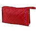 Women Zipper Closure Small Cosmetic Case Makeup Bag Red