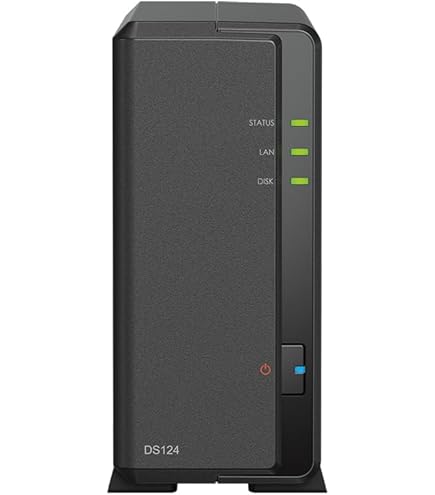 Amazon.com: Synology DiskStation DS124 NAS Server with RTD1619B 4