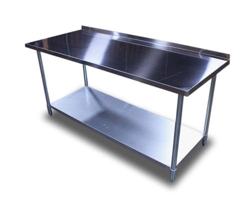 New Commercial Restaurant Stainless Steel Prep Work Table 2" Backsplash 30"x72"