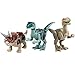 IROCH 8pcs ABS Dinos Toy,Dinosaur Building Blocks Miniature Action Figures