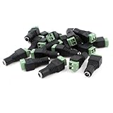 20pcs CCTV Camera 5.5 x 2.1mm DC Power Cable Female Plug Connector Adapter Jack