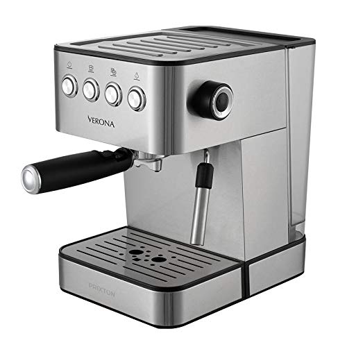 PRIXTON - Verona Espressomaschine -Druck 20 bar - Leistung 850W - Siebträger mit Doppelauslauf für 2 Kaffees… – Bild 3