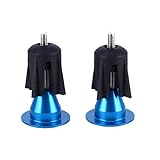Binmer(TM) 1 Pair Aluminum Bicycle Cycling Handlebar Grips Handle Bar Cap End Plug (Blue)