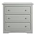 Graco Brooklyn 3 Drawer Chest, Pebble Gray, Kids Bedroom Dresser with 3 Drawers, Wood & Composite Construction, Ideal for Nursery, Toddlers Room, Kids Room