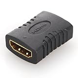 HTTX HDMI Adapter Female to Female, Gold Plated High Speed HDMI Female Coupler 3D&4K Resolution (2-Pack)