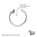 BodyJ4You Body Jewelry Piercing Nose Hoop Ring Stud Stainless Steel 20G (8mm) Value Pack 4PC