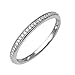 10K White Gold Diamond Wedding/Anniversary Ring Band (1/10 Carat)