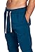 PROGO USA Men's Joggers Sweatpants Basic Fleece Marled Jogger Pant Elastic Waist (Small, Midnight)