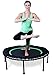 Leaps & Rebounds Bungee Rebounder - In-Home Mini Trampoline - Safety Bungee Cover, 32 Latex Rubber Bungees, Textured Jump Mat - Named Best Value Rebounder - 7 Colors, 2 Sizes