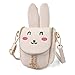 CMK Trendy Kids Bunny Purse Shoulder Bags for Girls for Children(82008_Beige) Small