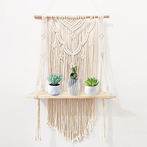 Macrame Wall Hanging Shelves,Macrame Shelf Boho Shelf,Macrame Wall