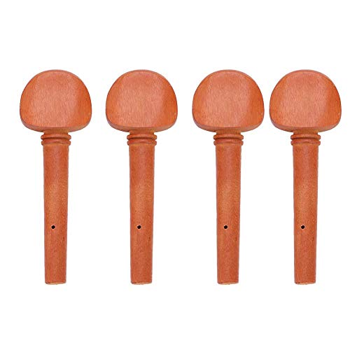 Alomejor 4Pcs Jujube Wood 4/4 Violin String Tuning Pegs Parts Replacement Instrument Accessory